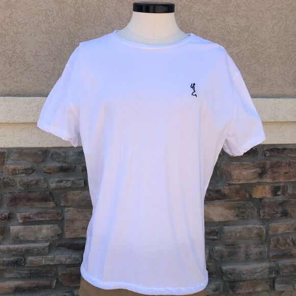 Religion Tee With Drawstring Hem Split Tail White - Picture 1 of 8